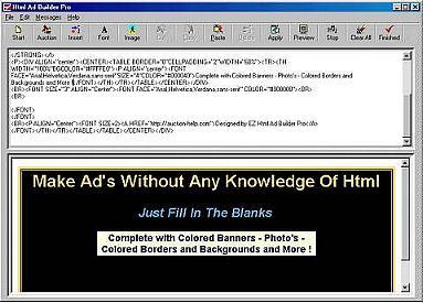 EZ HTML AD BUILDER Screenshot